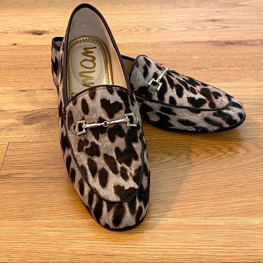 Sam Edelman Loraine Calf Hair Leopard Bit Loafers